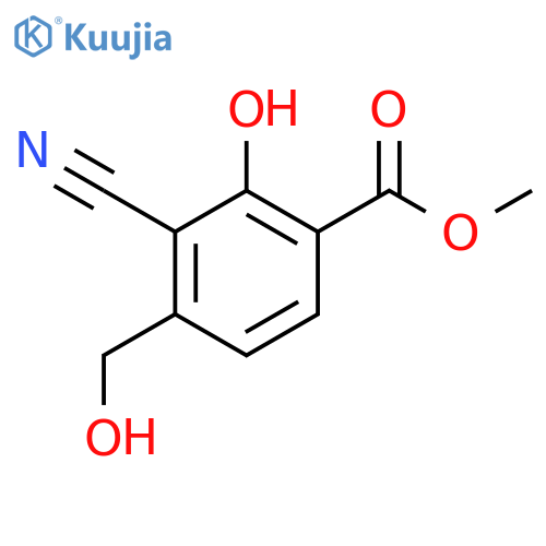 Methyl 3-cyano-2-hydroxy-4-(hydroxymethyl)benzoate structure