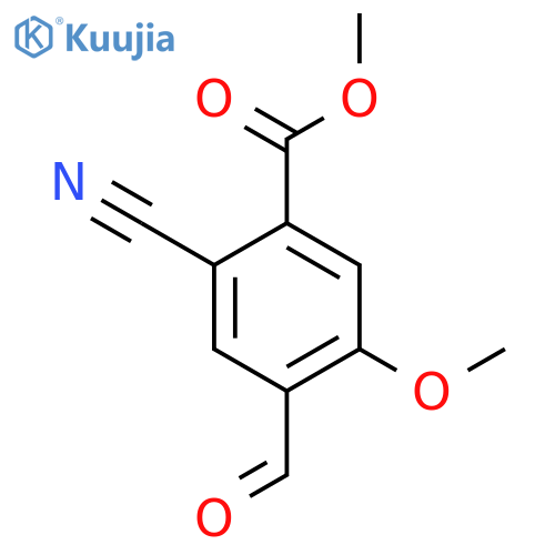 Methyl 2-cyano-4-formyl-5-methoxybenzoate structure