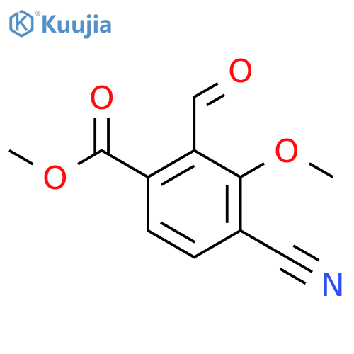 Methyl 4-cyano-2-formyl-3-methoxybenzoate structure