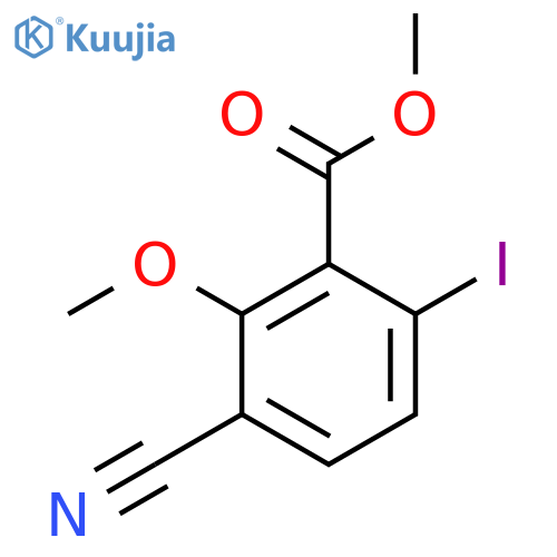 Methyl 3-cyano-6-iodo-2-methoxybenzoate structure
