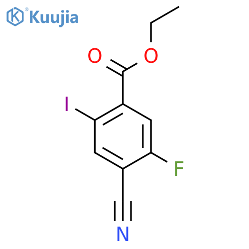 Ethyl 4-cyano-5-fluoro-2-iodobenzoate structure