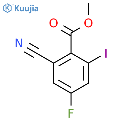 Methyl 2-cyano-4-fluoro-6-iodobenzoate structure