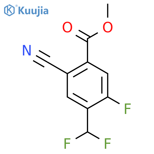 Methyl 2-cyano-4-difluoromethyl-5-fluorobenzoate structure