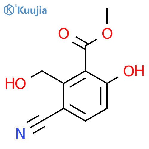 Methyl 3-cyano-6-hydroxy-2-(hydroxymethyl)benzoate structure