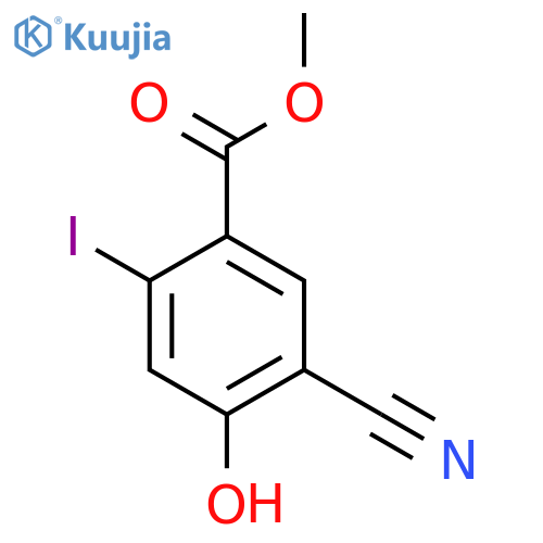 Methyl 5-cyano-4-hydroxy-2-iodobenzoate structure