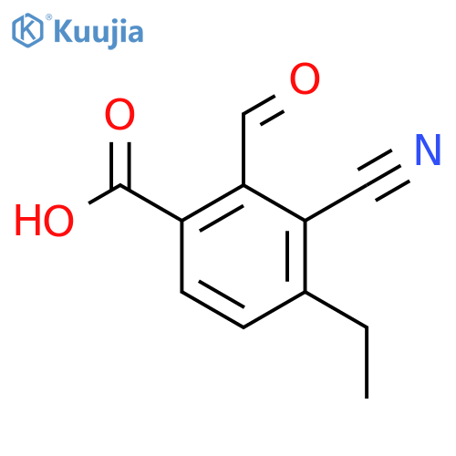 3-Cyano-4-ethyl-2-formylbenzoic acid structure