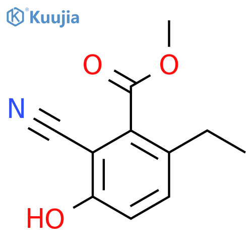 Methyl 2-cyano-6-ethyl-3-hydroxybenzoate structure