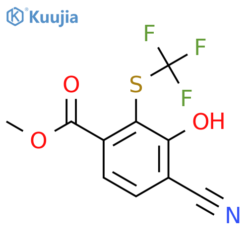 Methyl 4-cyano-3-hydroxy-2-(trifluoromethylthio)benzoate structure