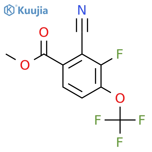 Methyl 2-cyano-3-fluoro-4-(trifluoromethoxy)benzoate structure