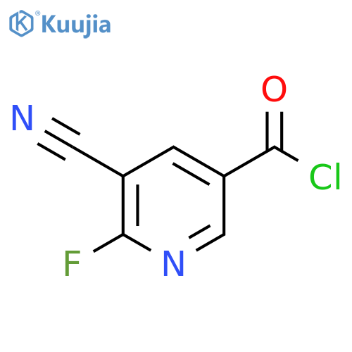 5-Cyano-6-fluoronicotinoyl chloride structure