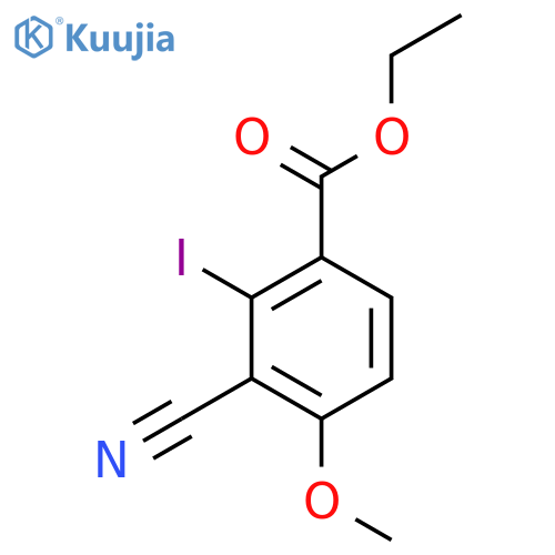 Ethyl 3-cyano-2-iodo-4-methoxybenzoate structure