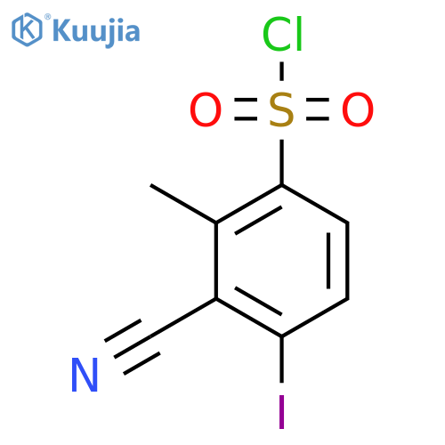 3-Cyano-4-iodo-2-methylbenzenesulfonyl chloride structure