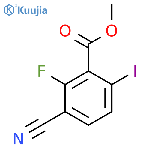 Methyl 3-cyano-2-fluoro-6-iodobenzoate structure