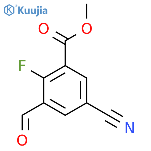 Methyl 5-cyano-2-fluoro-3-formylbenzoate structure