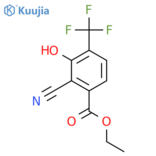Ethyl 2-cyano-3-hydroxy-4-(trifluoromethyl)benzoate structure