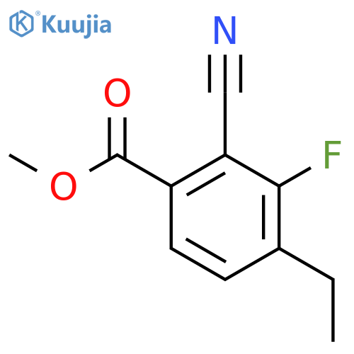 Methyl 2-cyano-3-fluoro-4-ethylbenzoate structure