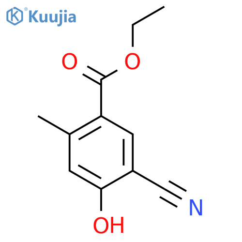 Ethyl 5-cyano-4-hydroxy-2-methylbenzoate structure