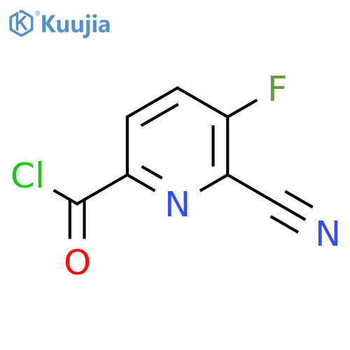 6-Cyano-5-fluoropicolinoyl chloride structure