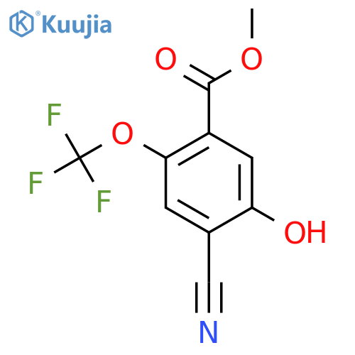 Methyl 4-cyano-5-hydroxy-2-(trifluoromethoxy)benzoate structure