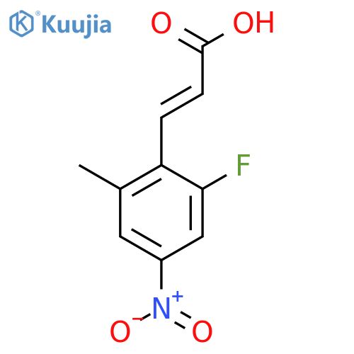 2-Fluoro-6-methyl-4-nitrocinnamic acid structure