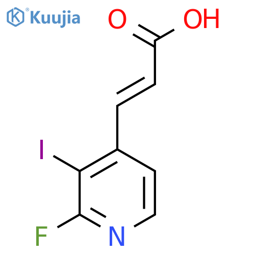 2-Fluoro-3-iodopyridine-4-acrylic acid structure