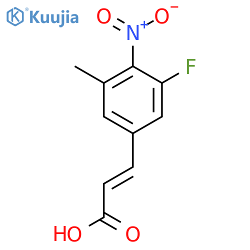 3-Fluoro-5-methyl-4-nitrocinnamic acid structure