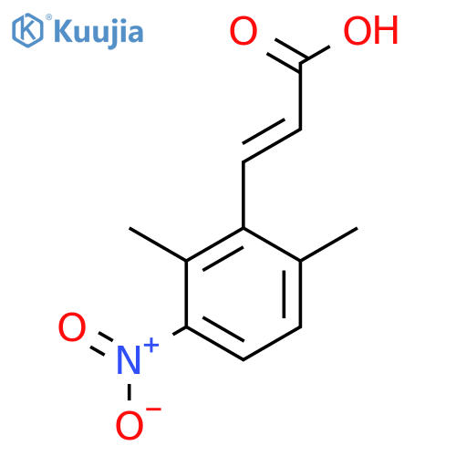 2,6-Dimethyl-3-nitrocinnamic acid structure