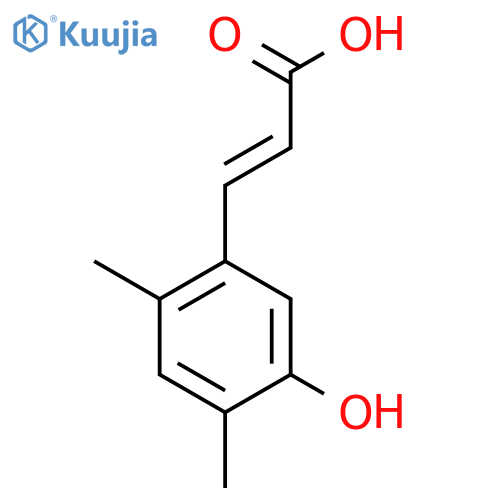 2,4-Dimethyl-5-hydroxycinnamic acid structure