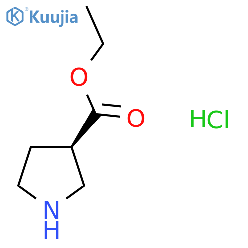 ethyl (3R)-pyrrolidine-3-carboxylate;hydrochloride structure