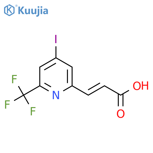 4-Iodo-2-(trifluoromethyl)pyridine-6-acrylic acid structure