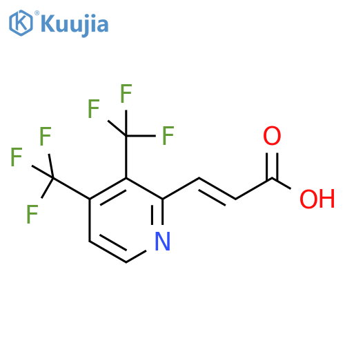 3,4-Bis(trifluoromethyl)pyridine-2-acrylic acid structure