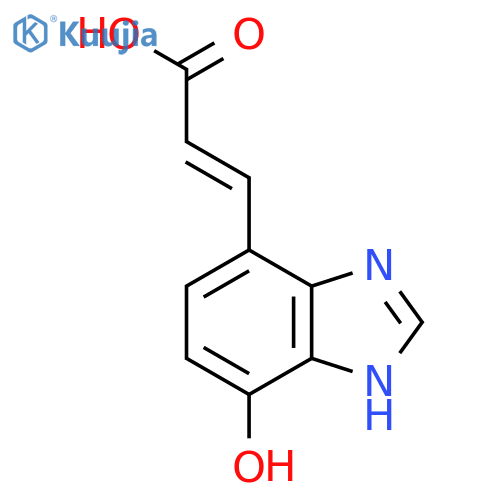 (E)-3-(4-Hydroxy-1H-benzo[d]imidazol-7-yl)acrylic acid structure