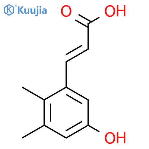 2,3-Dimethyl-5-hydroxycinnamic acid structure