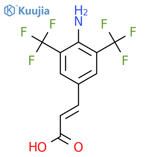 4-Amino-3,5-bis(trifluoromethyl)cinnamic acid structure
