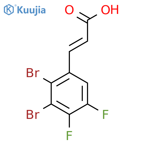 2,3-Dibromo-4,5-difluorocinnamic acid structure
