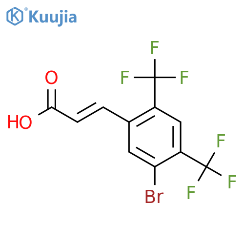 2,4-Bis(trifluoromethyl)-5-bromocinnamic acid structure