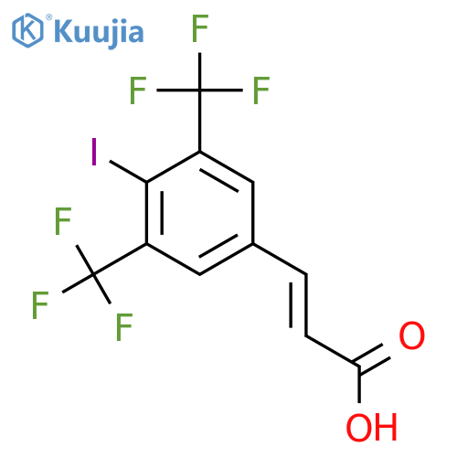 3,5-Bis(trifluoromethyl)-4-iodocinnamic acid structure