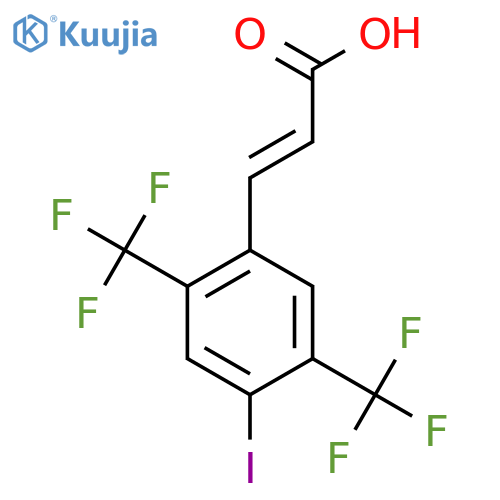 2,5-Bis(trifluoromethyl)-4-iodocinnamic acid structure