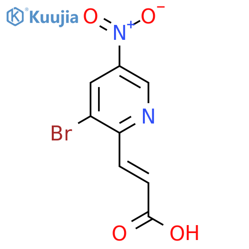 3-Bromo-5-nitropyridine-2-acrylic acid structure