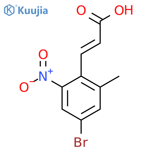 4-Bromo-2-methyl-6-nitrocinnamic acid structure