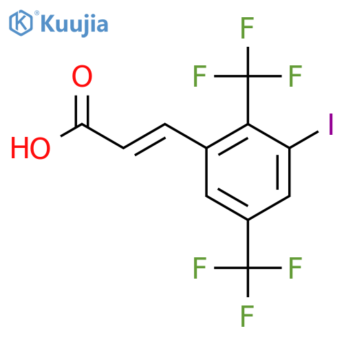 2,5-Bis(trifluoromethyl)-3-iodocinnamic acid structure