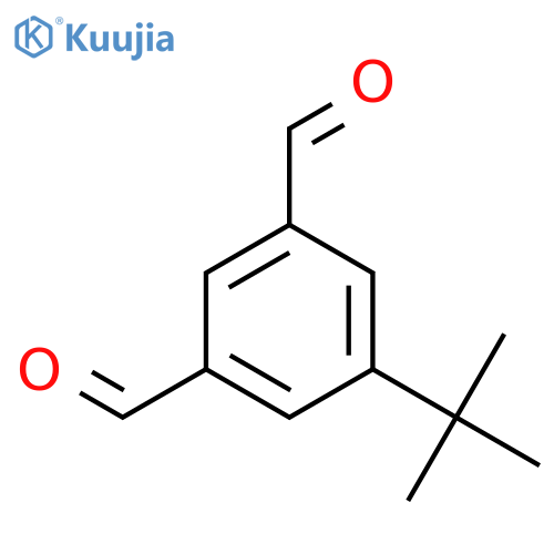 1,3-Benzenedicarboxaldehyde, 5-(1,1-dimethylethyl)- structure