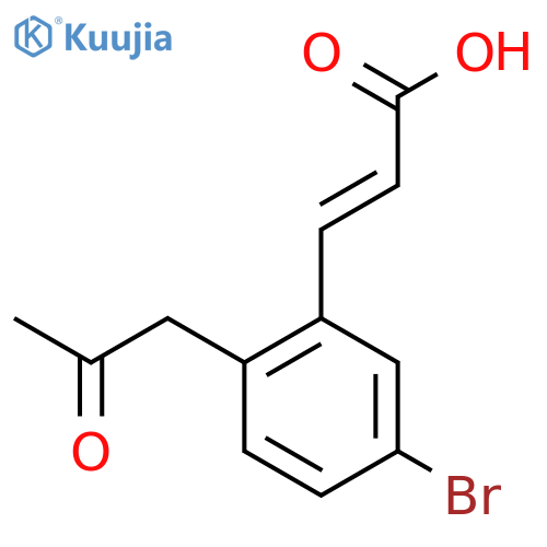 5-Bromo-2-(2-oxopropyl)cinnamic acid structure
