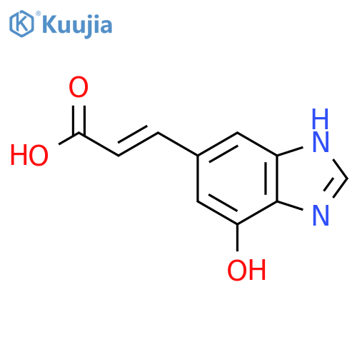 (E)-3-(4-Hydroxy-1H-benzo[d]imidazol-6-yl)acrylic acid structure