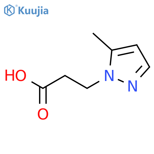 3-(5-Methyl-1H-pyrazol-1-yl)propanoic acid structure