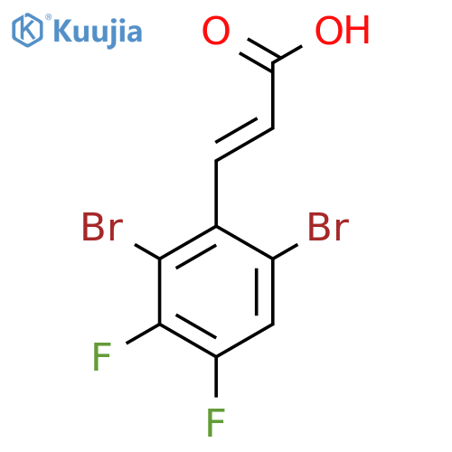 2,6-Dibromo-3,4-difluorocinnamic acid structure