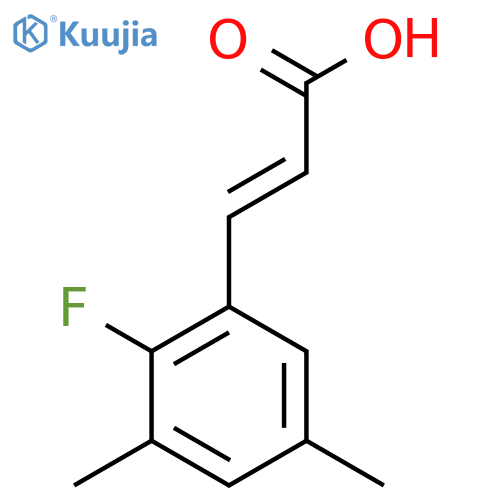 3,5-Dimethyl-2-fluorocinnamic acid structure