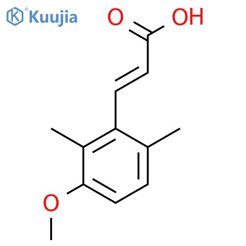 2,6-Dimethyl-3-methoxycinnamic acid structure