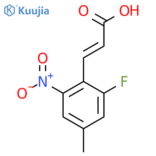 2-Fluoro-4-methyl-6-nitrocinnamic acid structure