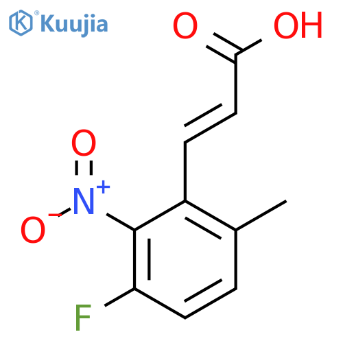3-Fluoro-6-methyl-2-nitrocinnamic acid structure